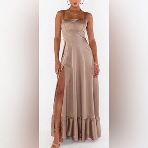 Show me your mumu Clarissa Corset Dress in dune size small